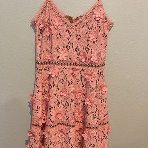 pink flower dress
